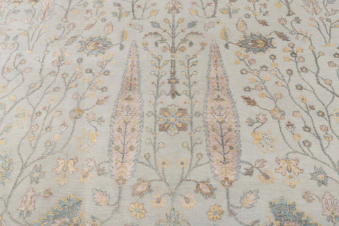 12x15 Large Rug Tree OF Life Modern Garden Design Rug Wool & Silk Rug 61 Free Shipping!!